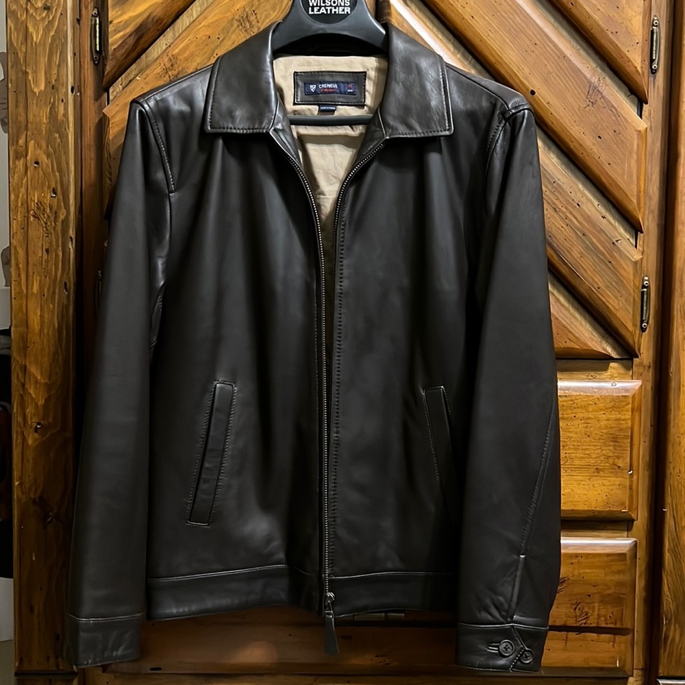 Mens  lined leather jacket